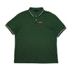 Vintage Prada Sport Green Short Sleeve Polo Shirt circa early 2000's