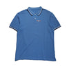 Vintage Prada Sport Sky Blue Short Sleeve Polo Shirt circa early 2000's