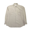 Vintage Prada Mainline Beige Longsleeve Shirt circa 2000's