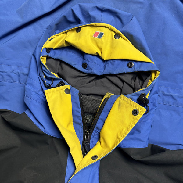 Berghaus Mera Peak Yellow/Blue Gore Tex Jacket circa 2000's