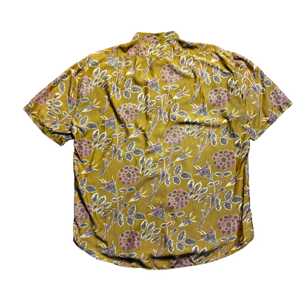 CP Company Ideas From Massimo Osti Floral Print Green Shirt circa 1980's