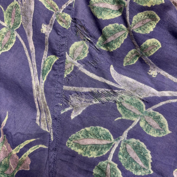 CP Company Ideas From Massimo Osti Floral Print Purple Shirt circa 1980's
