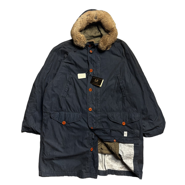 CP Company Ideas From Massimo Osti AW 1992 Continuative Garments Dual Layer Navy Parka (Copy)
