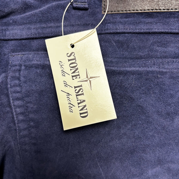Vintage Stone Island Marina AW 1992 Moleskin Navy Jeans