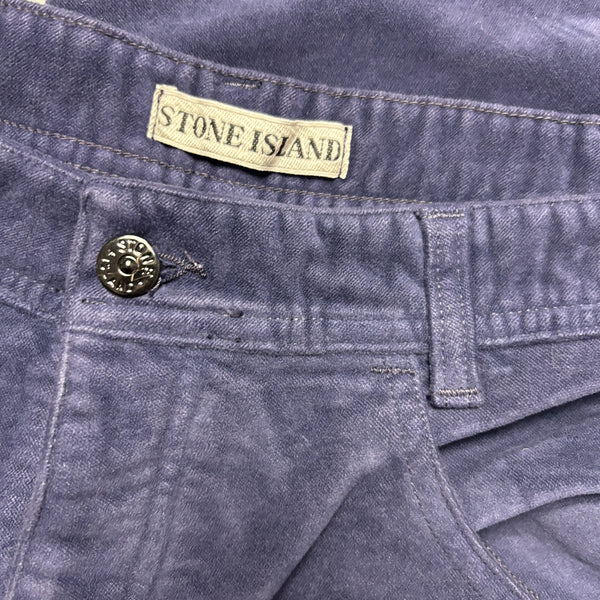 Vintage Stone Island Marina AW 1992 Moleskin Navy Jeans