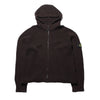 Stone Island AW2000 Brown Hooded Zip Up Knit
