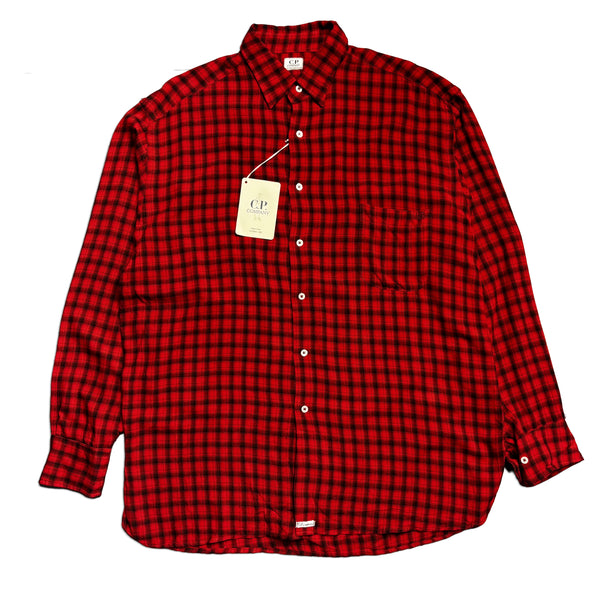 CP Company SS 1993 Ideas From Massimo Osti Red & Black Check Shirt