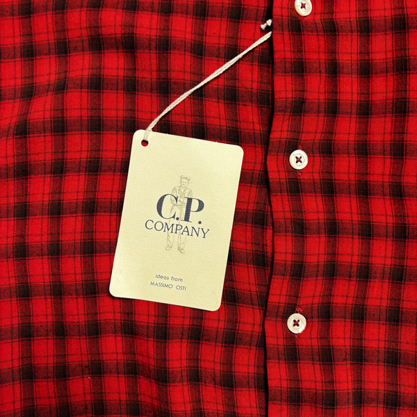 CP Company SS 1993 Ideas From Massimo Osti Red & Black Check Shirt