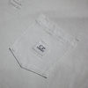 CP Company Stone White Long Sleeve Polo Shirt circa 2000's
