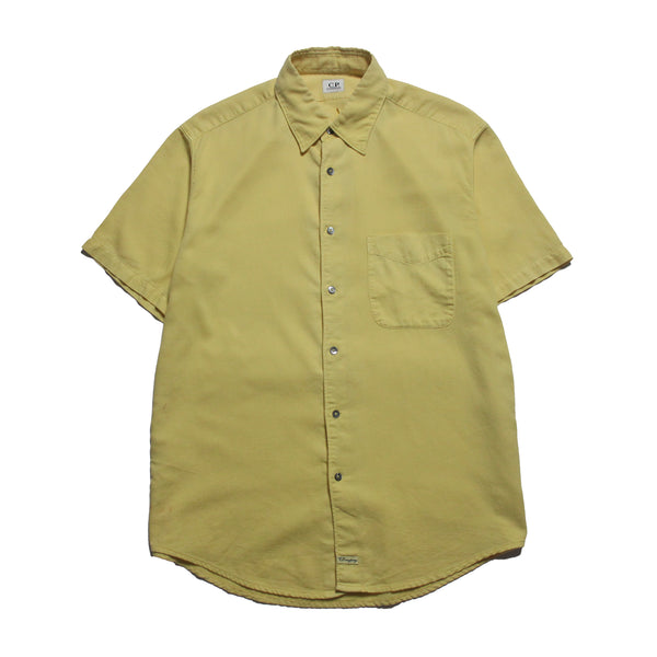 CP Company SS 1998 Mustard Yellow Short Sleeve Shirt