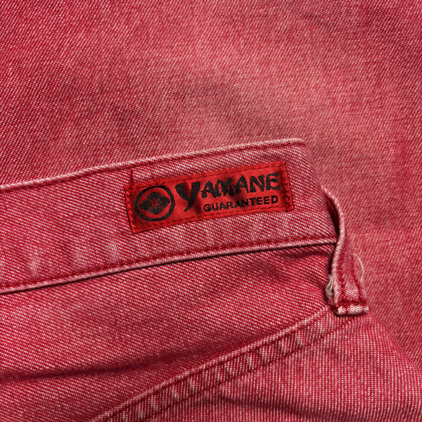 Evisu Single Pocket Light Red Denim Jeans circa 2000's
