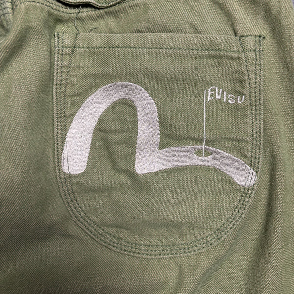 Evisu Fairway Winners Go With Evisu Green Denim Jeans circa 2000's