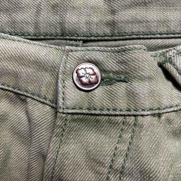 Evisu Fairway Winners Go With Evisu Green Denim Jeans circa 2000's