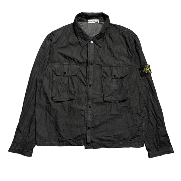 Stone Island SS 2003 Black Nylon Overshirt