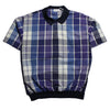 Vintage Yves Saint Laurent YSL Pour Homme Blue Check Polo Shirt circa 1990's