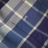 Vintage Yves Saint Laurent YSL Pour Homme Blue Check Polo Shirt circa 1990's