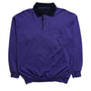 Vintage Yves Saint Laurent YSL Pour Homme Purple Long Sleeve Polo Shirt circa 1990's