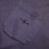 Vintage Yves Saint Laurent YSL Pour Homme Purple Long Sleeve Polo Shirt circa 1990's