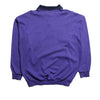 Vintage Yves Saint Laurent YSL Pour Homme Purple Long Sleeve Polo Shirt circa 1990's