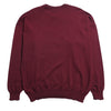 Vintage Chemise Lacoste Burgundy V-Neck Pattern Knit Jumper circa 1980's