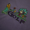 Vintage Chemise Lacoste Purple Golf Graphic T-Shirt circa 1980's