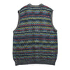 Vintage Example By Missoni Multicolour Striped Patterned Knit Vest circa 1980's