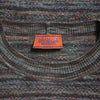 Vintage Example By Missoni Patterned Multicolour Crewneck Knit circa 1980's