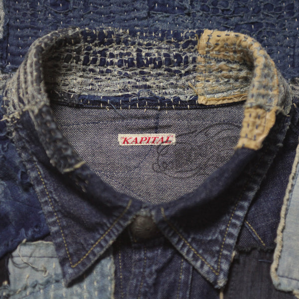 Kapital ‘Kountry’ 2011  Boro Embroidered Denim Patchwork Shirt