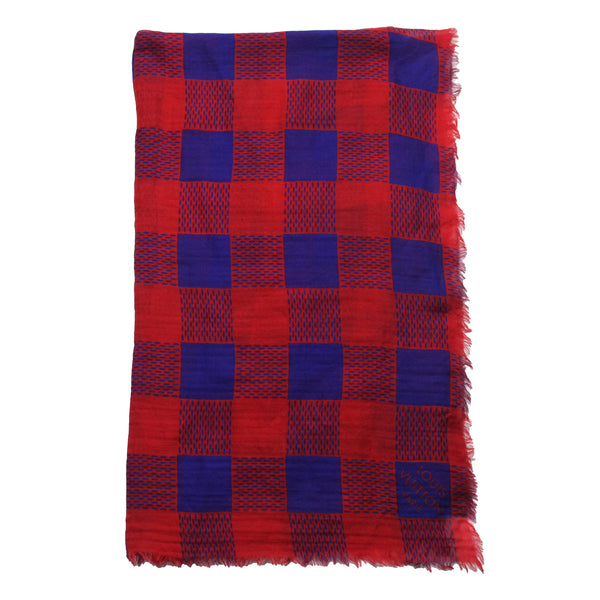 Louis Vuitton SS 2012 Damier Masai Cashmere Scarf
