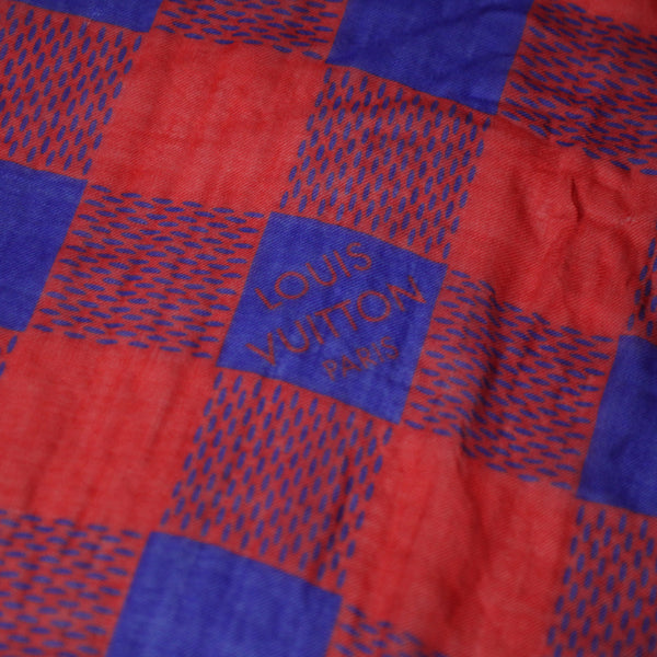 Louis Vuitton SS 2012 Damier Masai Cashmere Scarf