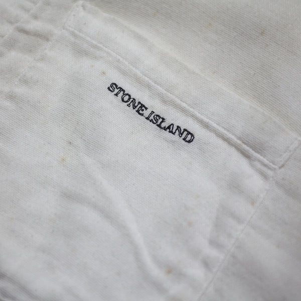 Vintage Stone Island SS 1999 Short Sleeved Shirt White