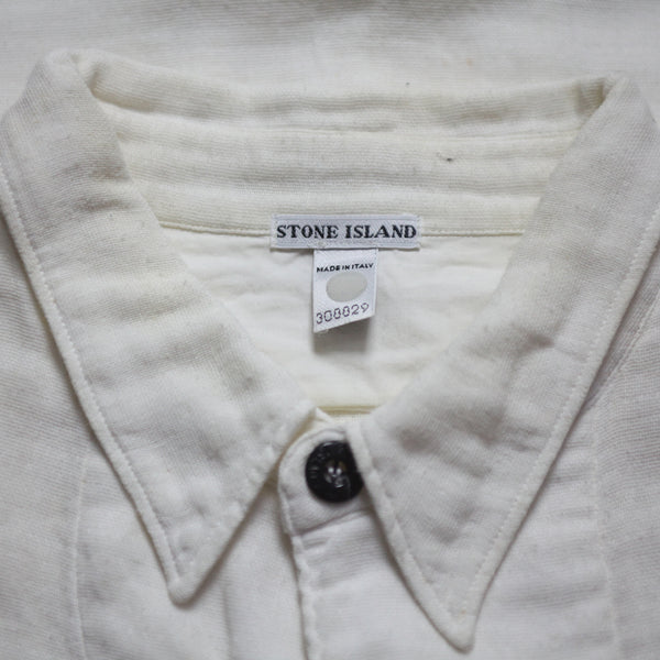 Vintage Stone Island SS 1999 Short Sleeved Shirt White