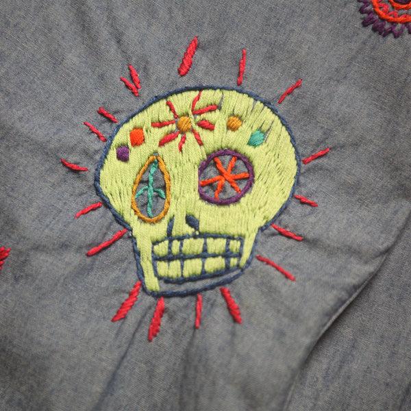 Kapital ‘Kountry’ Hand Embroidered Patch Denim Shirt