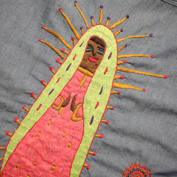 Kapital ‘Kountry’ Hand Embroidered Patch Denim Shirt