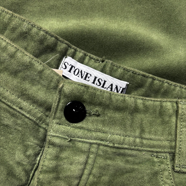 Vintage Stone Island Marina AW 1992 Moleskin Green Jeans