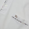 Burberry London White Pocket Polo Shirt circa 2000's