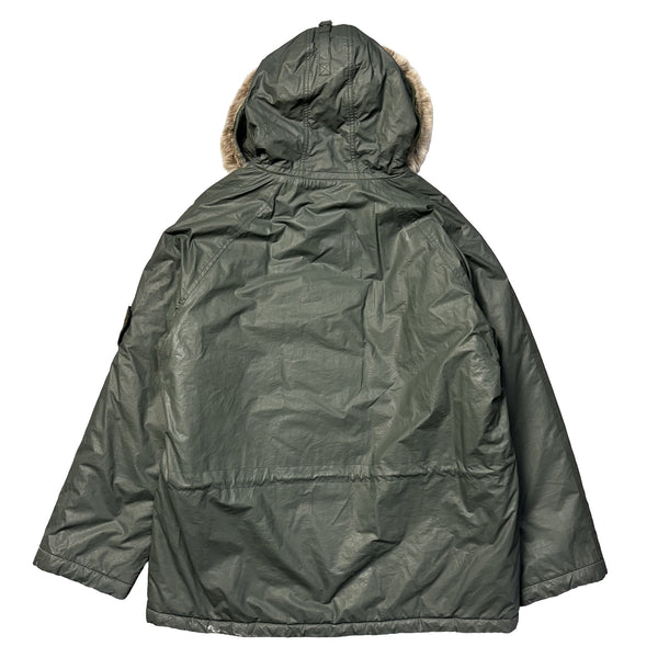 Vintage Boneville BNV AW 92 Skiwear Green Parka Jacket