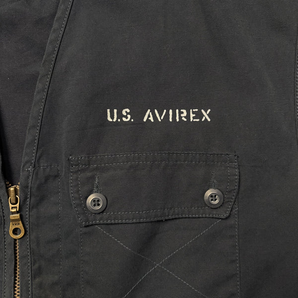 Vintage Avirex U.S.A. Navy Cotton Utility Tactical Vest circa 1990's