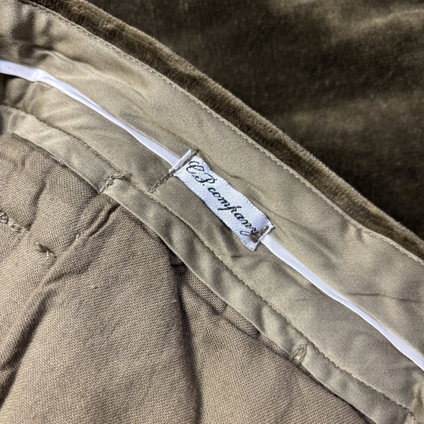 Deadstock CP Company AW 1992 Garment Dyed Velveteen Brown Trousers