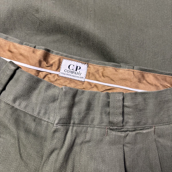 Deadstock CP Company AW 1992 Garment Dyed Green Trousers