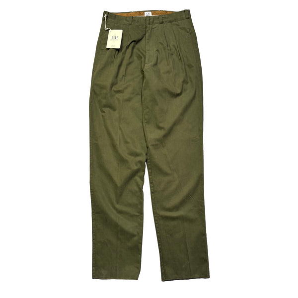 Deadstock CP Company AW 1992 Garment Dyed Green Trousers