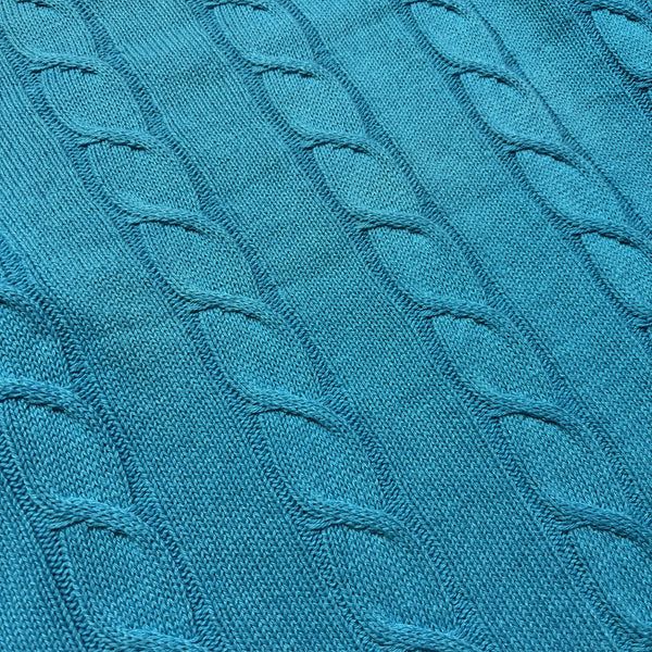 Christian Dior Monsieur Electric Blue Cable Jumper circa 1980's