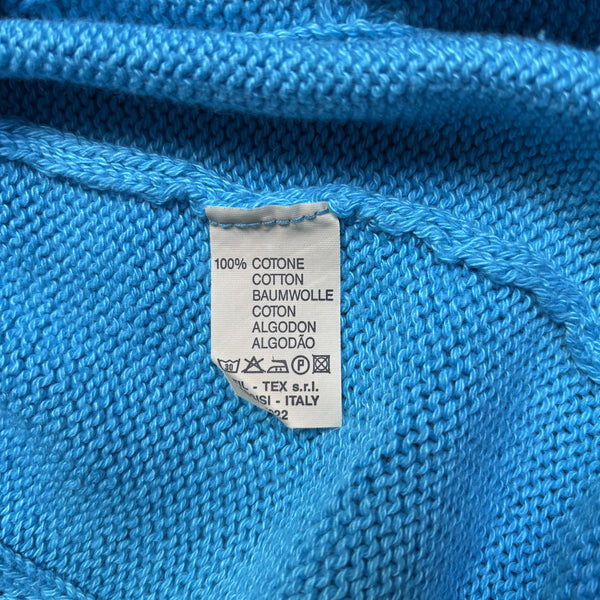 Christian Dior Monsieur Electric Blue Cable Jumper circa 1980's