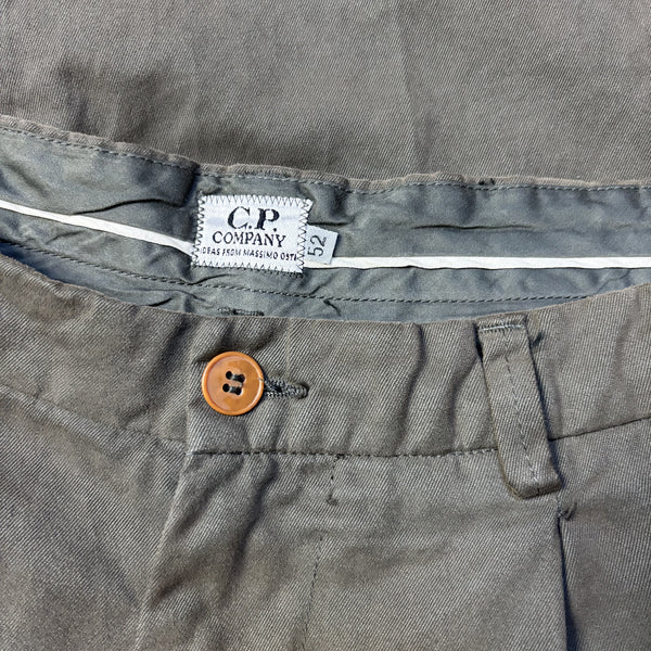 Deadstock CP Company AW 1992 Garment Dyed Olive Green Trousers