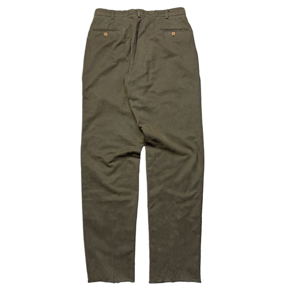 Deadstock CP Company AW 1992 Garment Dyed Olive Green Trousers