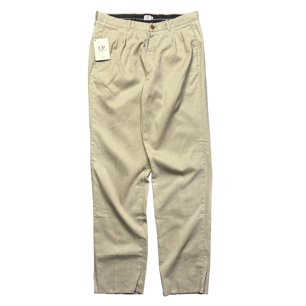 Deadstock CP Company AW 1992 Garment Dyed Beige Trousers