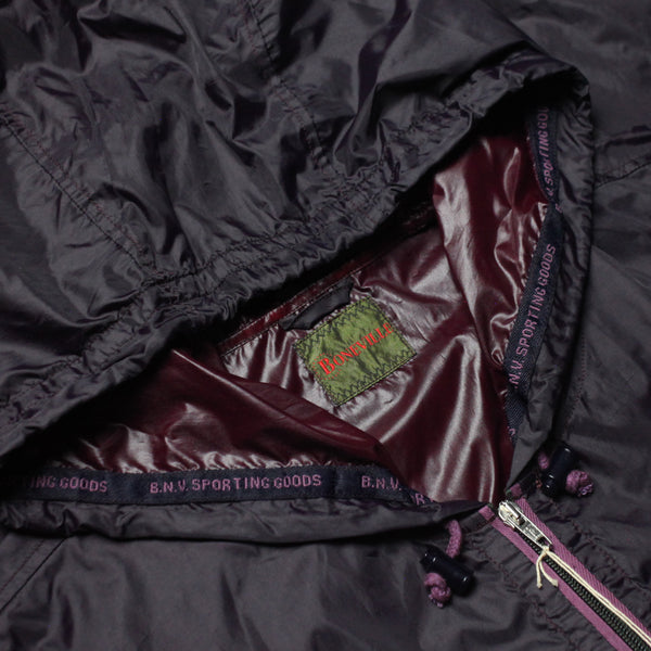 Vintage Boneville SS 1991 BNV Sporting Goods Purple Embroidered Windbreaker Jacket