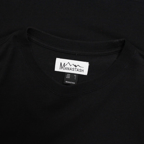 Manastash Striped Logo T-Shirt circa 2010's