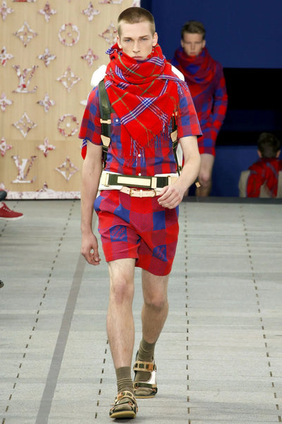 Louis Vuitton SS 2012 Damier Masai Cashmere Scarf