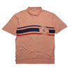 Valentino Beachwear Printed Peach Polo Shirt circa 1980's